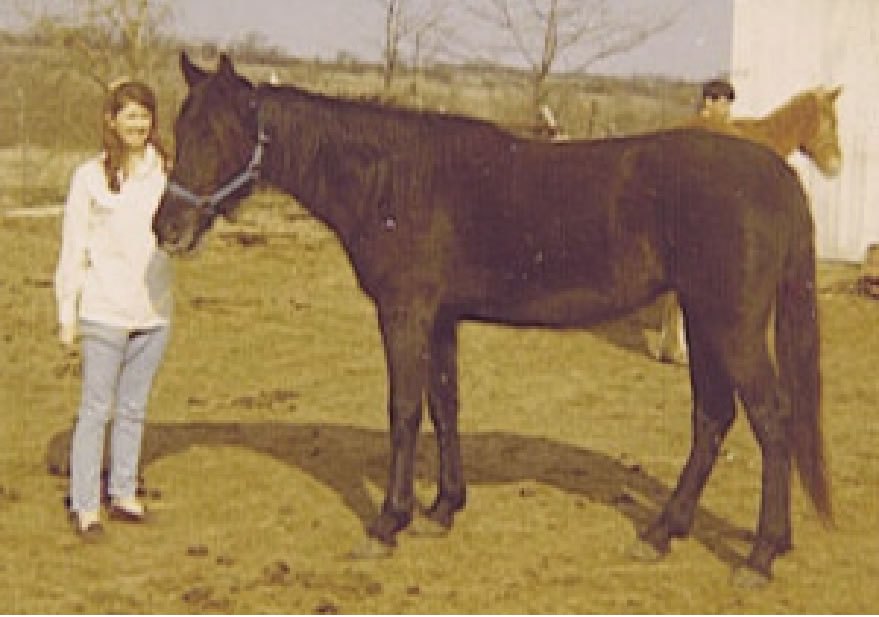 Colleen and one of her favorite mares, Colleen's Furie.